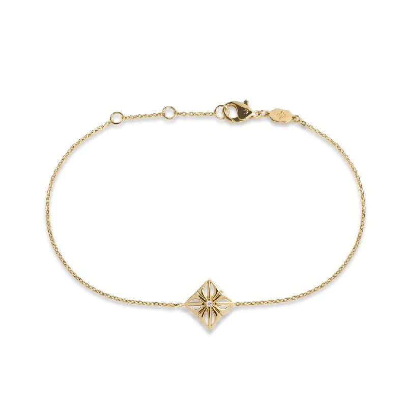 men’s silver wedding band Diya Star of Shamballa 18K Gold Bracelet w. Diamond