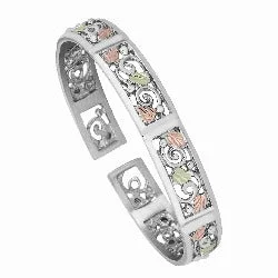 handmade leather cuff bracelet Silver Cuff Bracelet