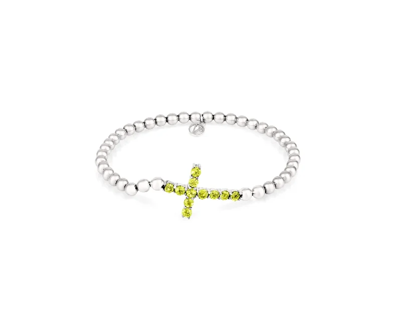 men’s black onyx bracelet Stirata Bracelet Cross