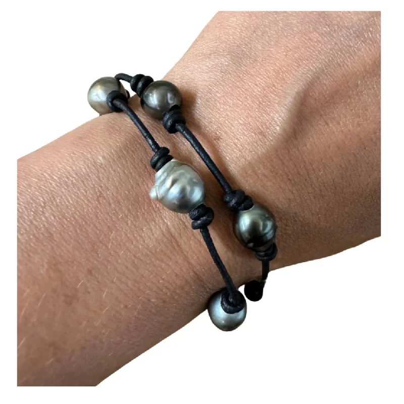 rose gold feather earrings Tahitian Pearl Bracelet