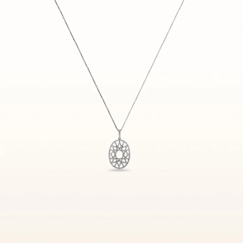 vintage art deco bracelet Vintage-Inspired Oval Diamond Pendant in 14kt White Gold