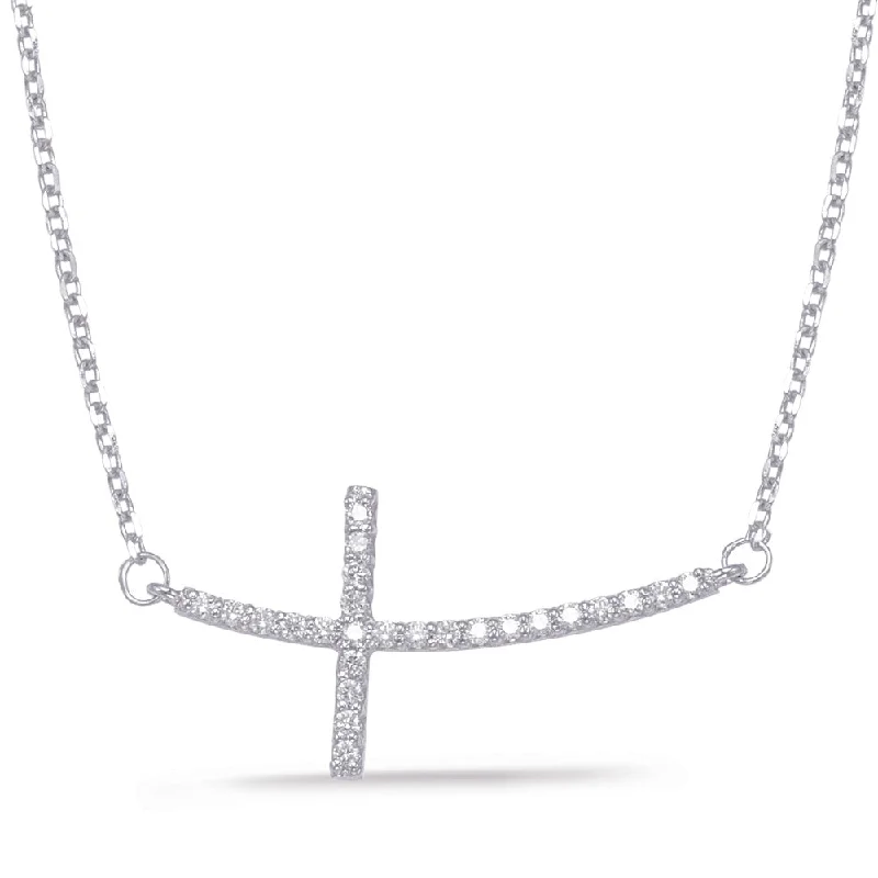 men’s tungsten carbide ring White Gold Cross Necklace