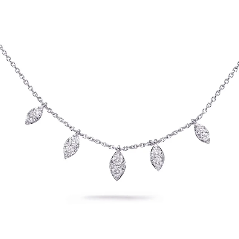 unique diamond tennis bracelet White Gold Diamond Necklace