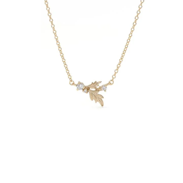 gold plated Cuban link chain Wood Nymph Faye Diamond Necklace