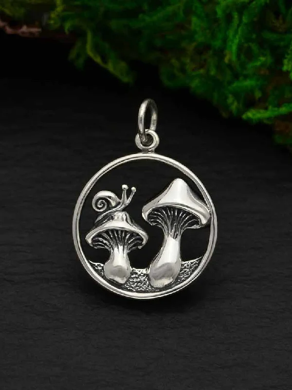 minimalist clover charm bracelet Mushrooms & Snail Necklace