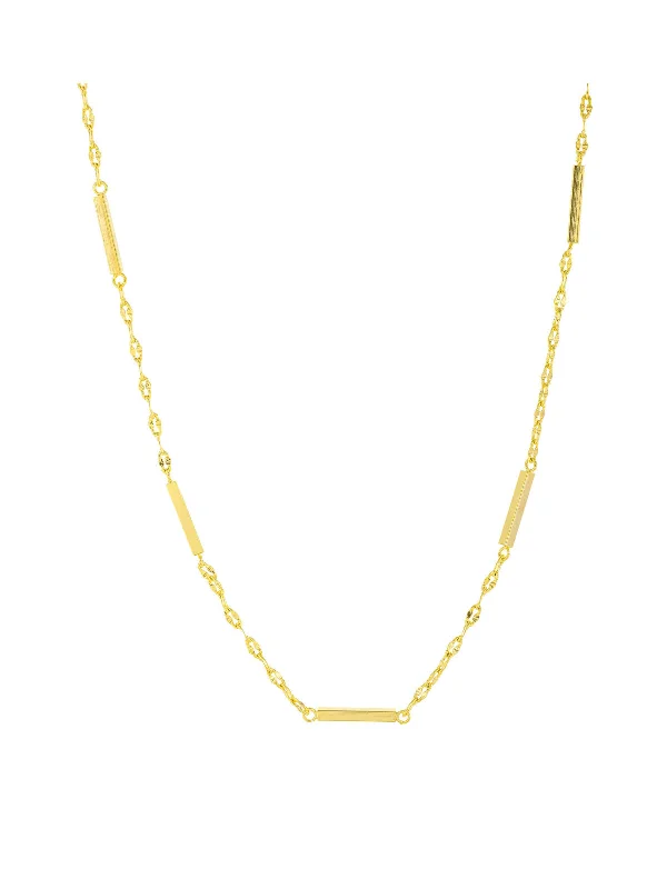 opal cluster ring unique Decorative Bar Chain Necklace