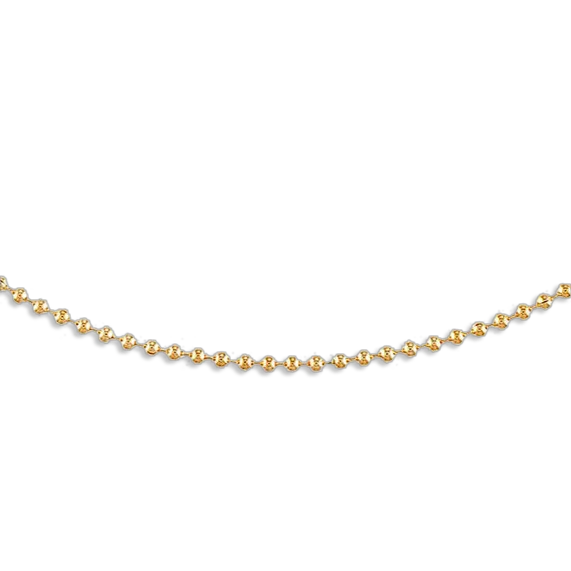 unique diamond eternity band 2MM Gold Ball Chain Necklace
