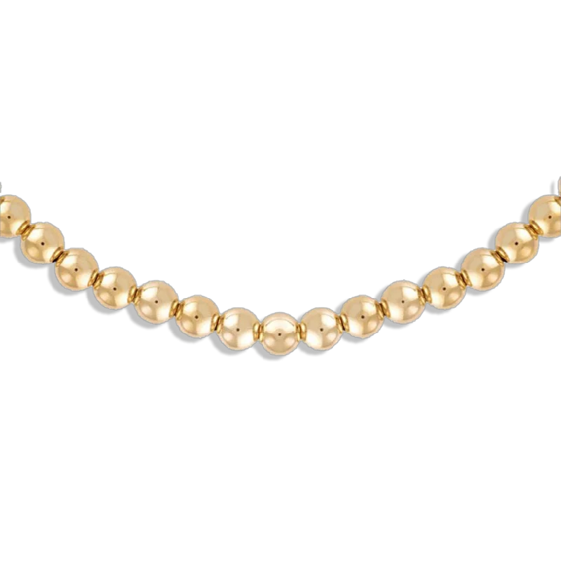 dainty pearl and diamond ring 7MM Ball Necklace