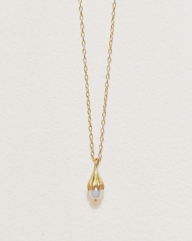 moissanite engagement ring affordable Anemone Pearl Pendant