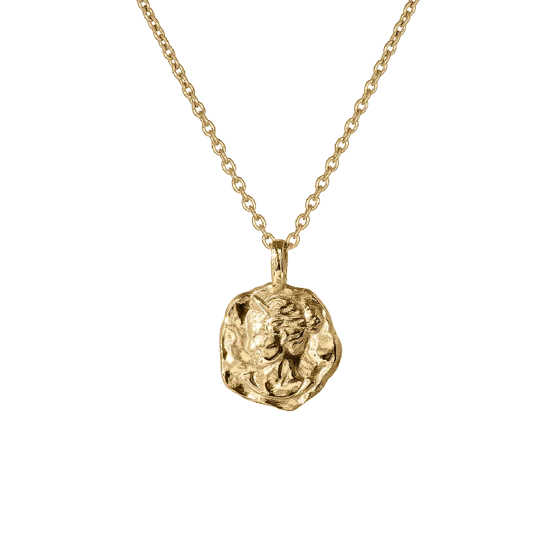 unique diamond tennis bracelet Artemis Molten Mini Medallion