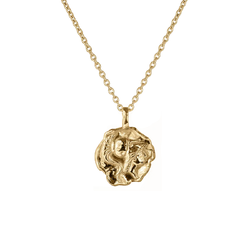 custom silver charm bracelet Athena Molten Mini Medallion
