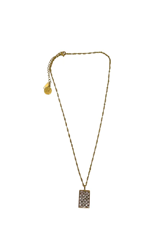 geometric diamond earrings gold Bowie