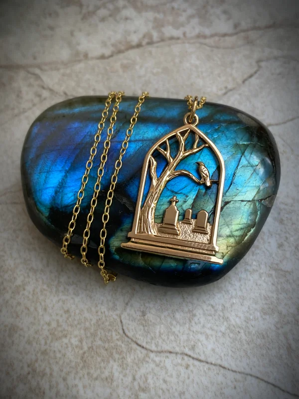 chunky chain necklace trendy Graveyard Necklace