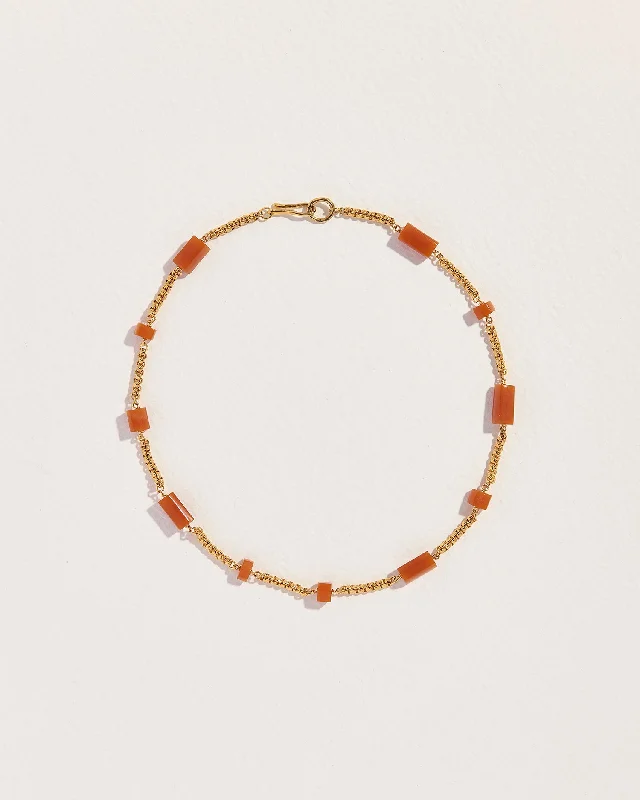 white topaz stacking rings Astrid Necklace
