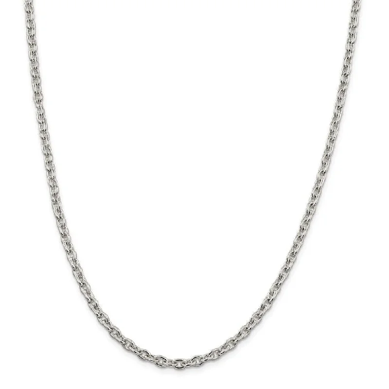 custom initial pendant necklace White Gold Cable Chain