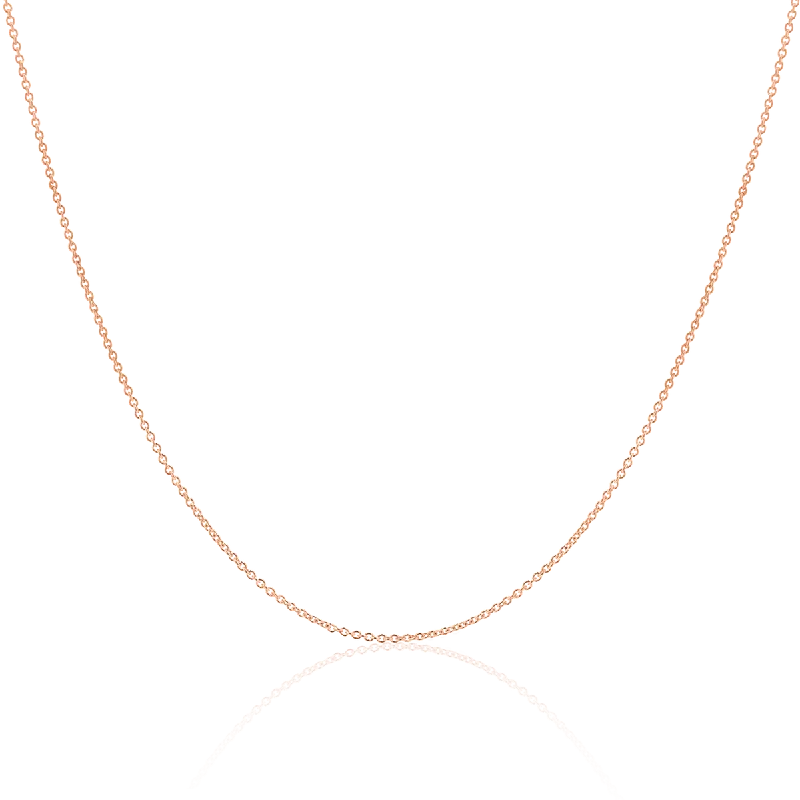 vintage platinum wedding band Rose Gold Cable Chain