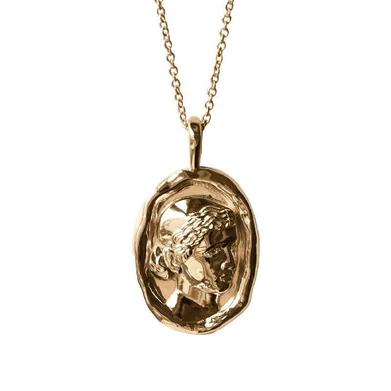 aquamarine and diamond wedding ring Cleopatra Molten Gold Pendant