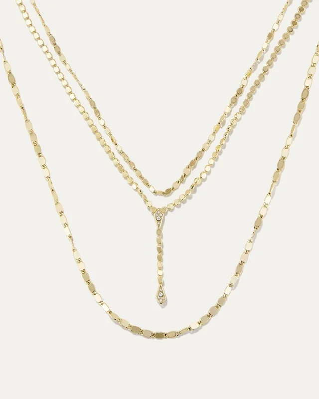dainty cherry blossom ring Collette Layering Necklace