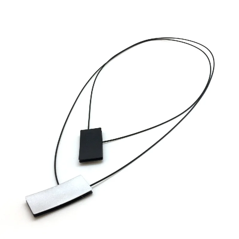real opal ring for women Double Sided Ajustable Necklace Black/Silver & Champagne/Black