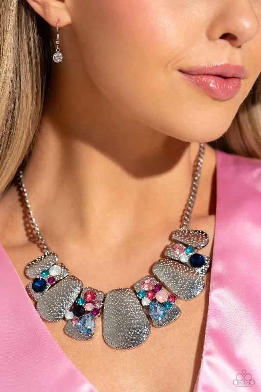 black spinel ring men Paparazzi Necklace ~ Multicolored Mayhem - Multi