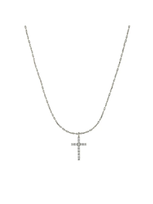 gold moonstone cocktail ring CZ Cross Necklace