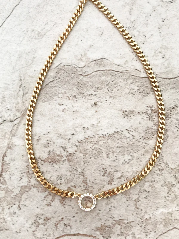 real opal engagement ring CZ Ring Cuban Chain Necklace