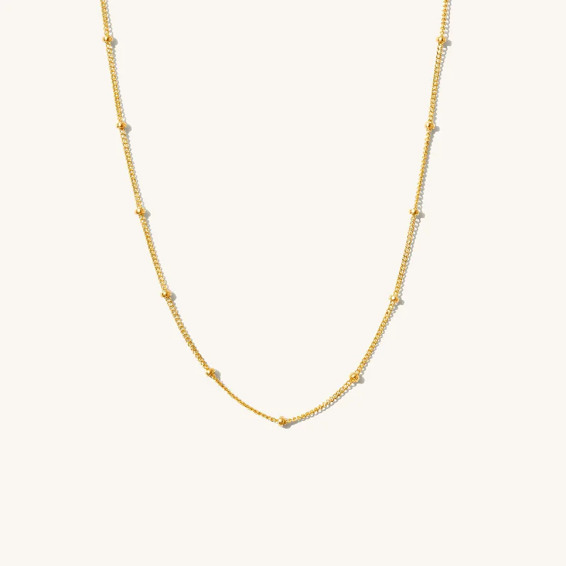 waterproof beach anklet stainless steel Dainty Satellite Chain Necklace