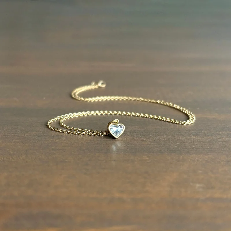 unique moon phase ring Diamond Sweetheart Necklace
