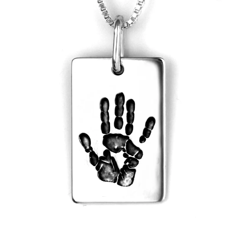 evil eye protection bracelet Dog Tag Print Necklace