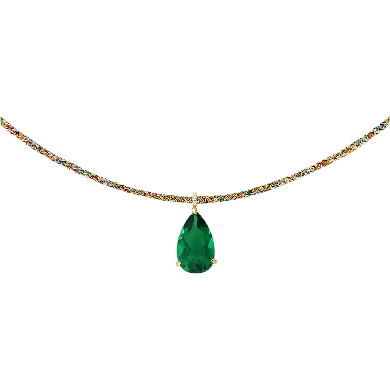 personalized coordinates ring custom Believe Necklace - Green