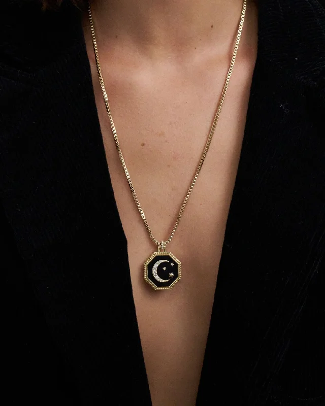 dainty opal nose ring Estelle Celestial Reversible Pendant Necklace