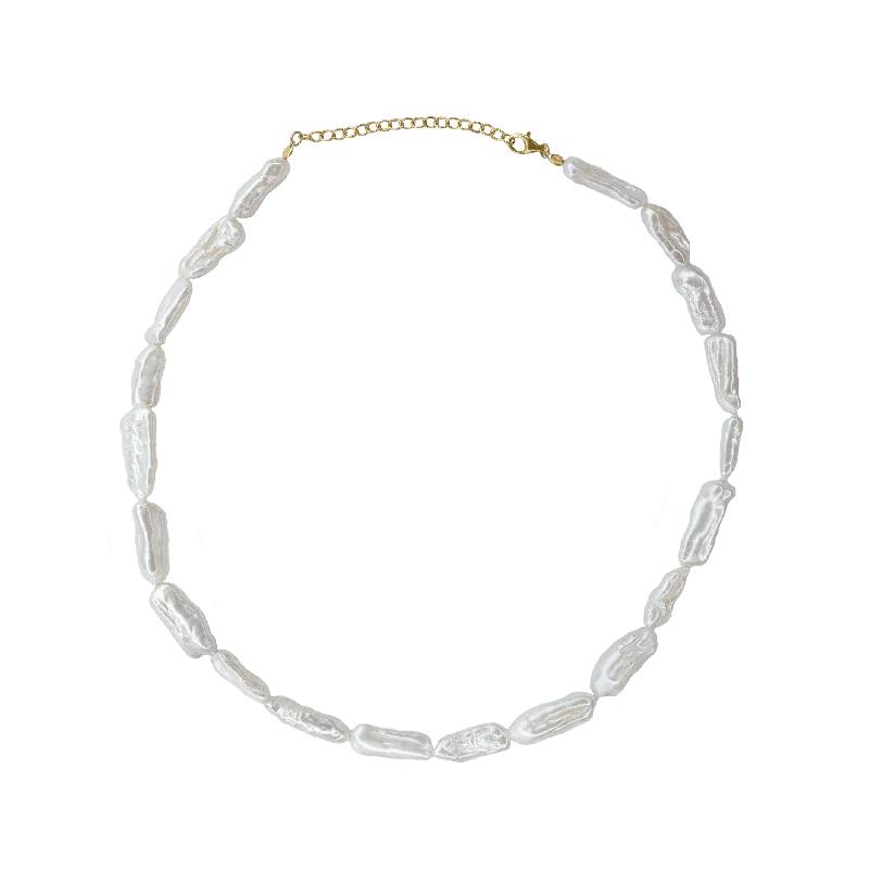 celestial moon and star necklace Galatea Pearl Collar