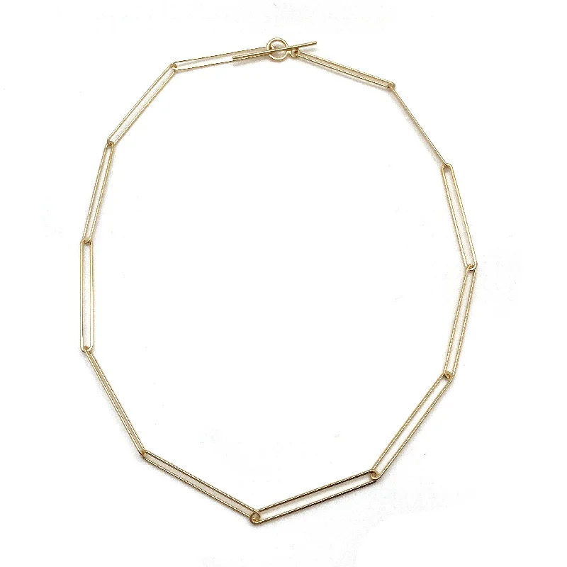 vintage sapphire engagement ring Gold Link Necklace