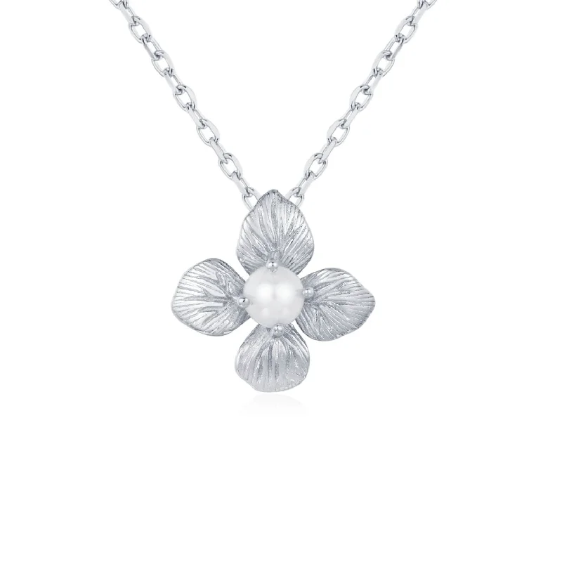 dainty cherry blossom ring Gossamer Petal Pearl Necklace