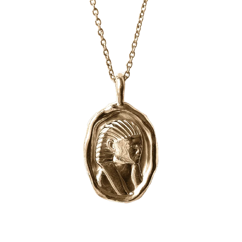 celestial zodiac sign necklace Hatshepsut Molten Gold Pendant