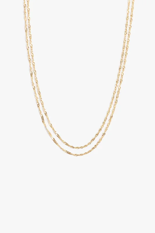 custom initial pendant necklace HELIX LAYERS
