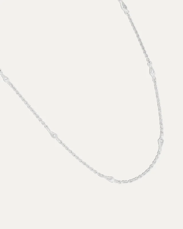 dainty birthstone ring for women Adjustable Delicate Kite Stud Choker Necklace | Silver