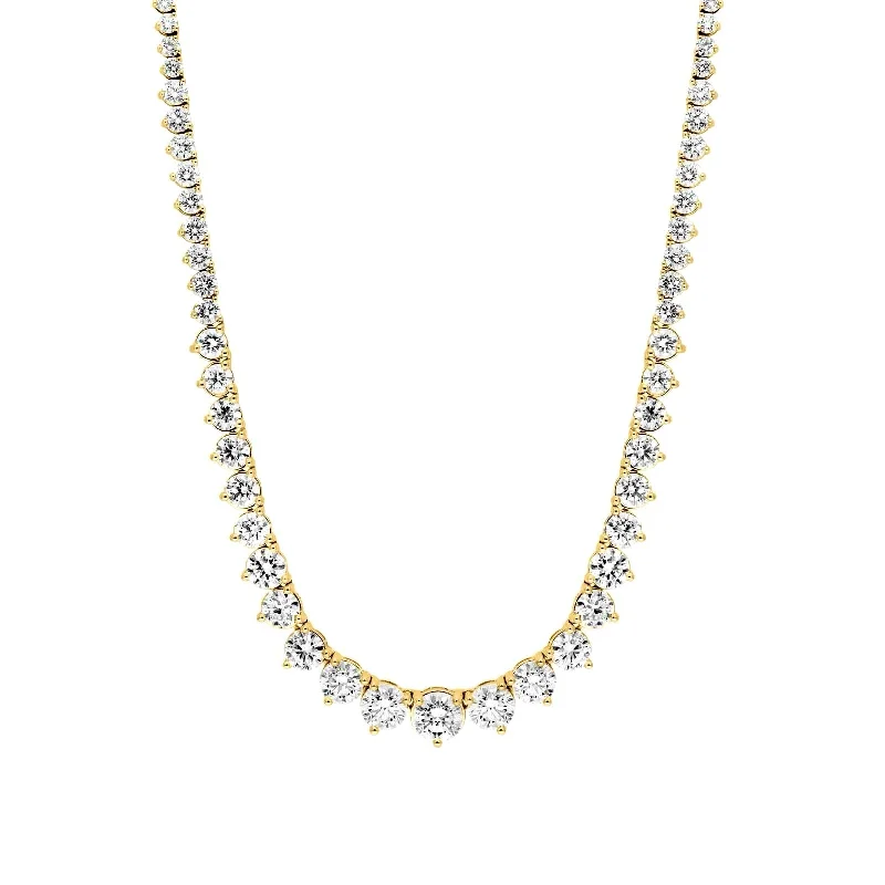 bold statement ring chunky Lab Grown 10.00 Cttw. Graduated Diamond Riviera Necklace bold statement ring chunky Lab Grown 10.00 Cttw. Graduated Diamond Riviera Necklace