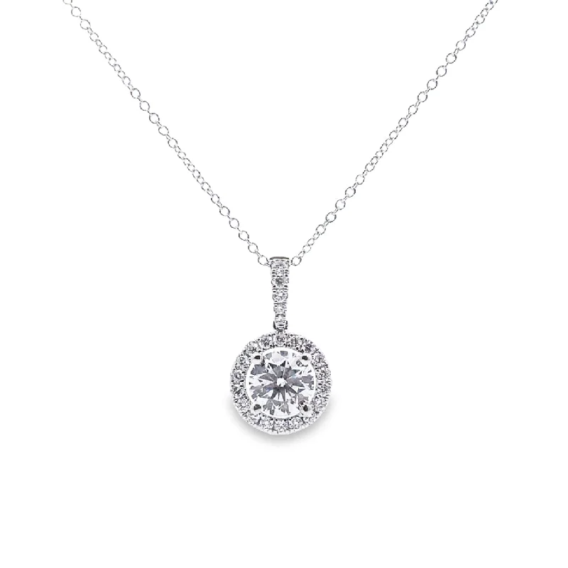 gothic claw ring men’s silver Lab Grown White Gold Diamond Halo Pendant