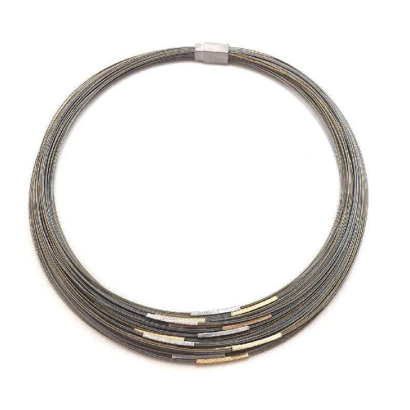 unique moon phase ring Bar Necklace - Wide