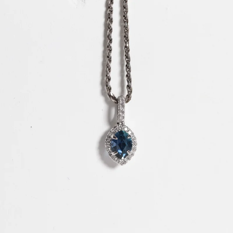 gold choker necklace simple 'Melody' Yogo Sapphire Necklace