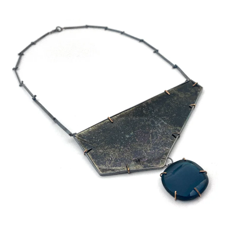 thin gold wedding band women Mica & Glass Statement Necklace