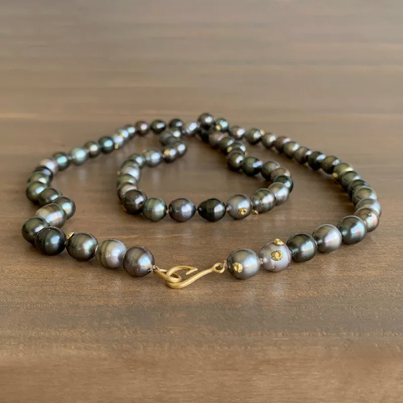 snake chain bracelet gold Moonbow Tahitian Pearl Ruthie B. Necklace with Barnacles