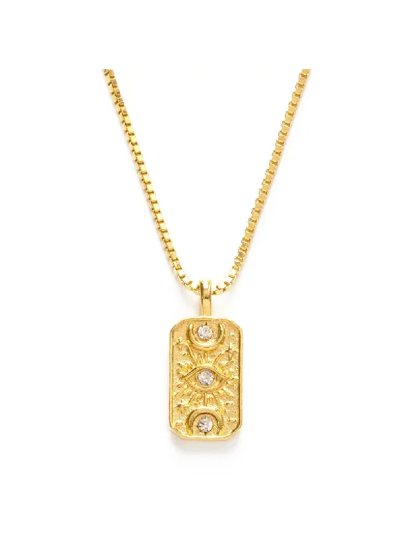 unique square diamond ring Mystical Medallion Necklace by Amano Studio