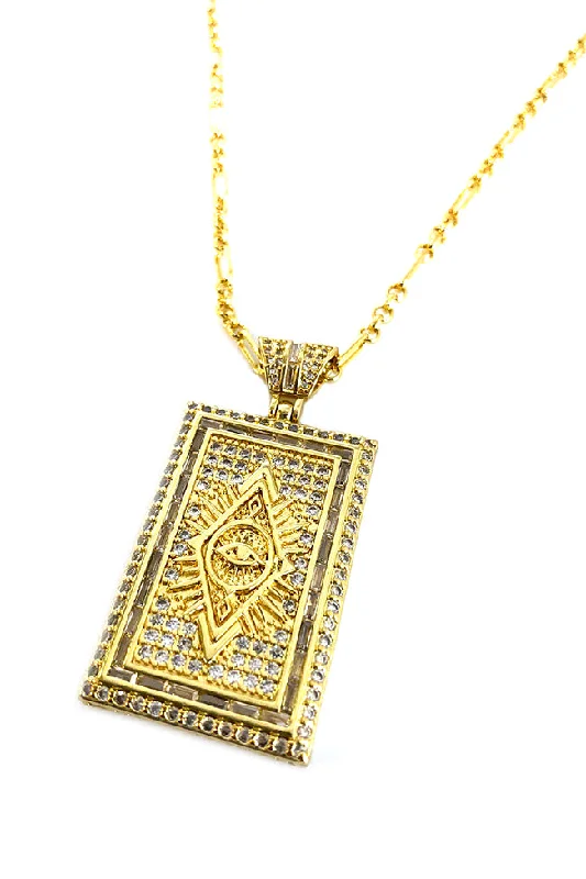 gold-plated chain necklace with charms Naomi