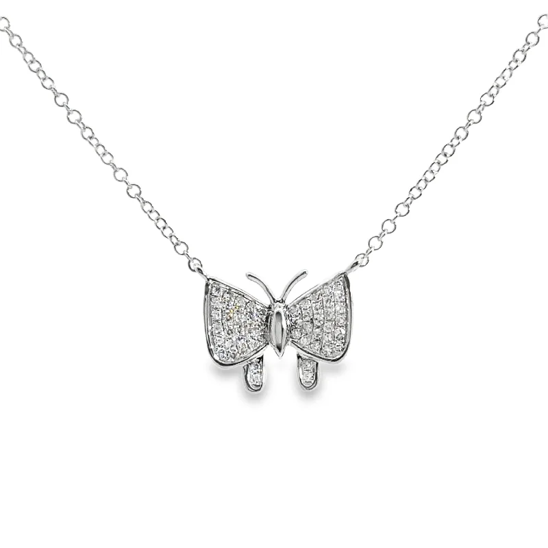 minimalist pearl pendant necklace Yellow Gold Solitaire Diamond Butterfly Necklace minimalist pearl pendant necklace Yellow Gold Solitaire Diamond Butterfly Necklace