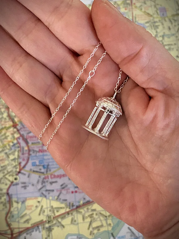 thin gold wedding band women UNC Old Well Necklace