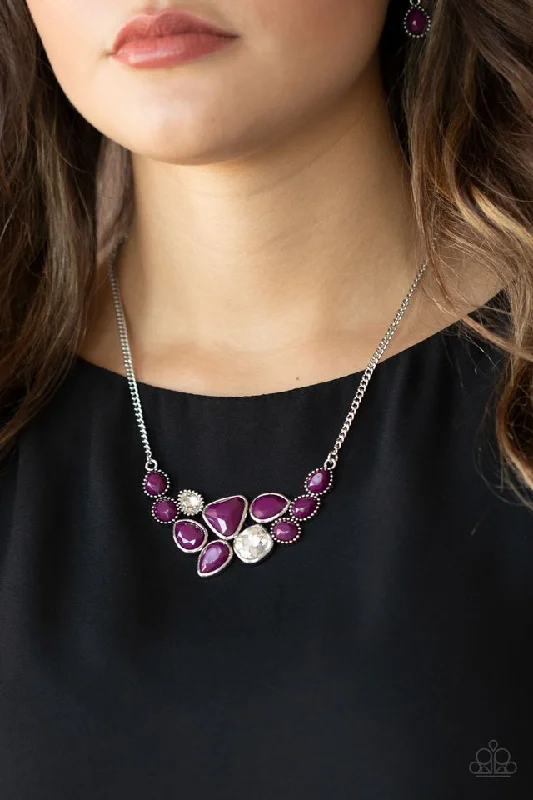 vintage sapphire necklace Paparazzi Necklace ~ Breathtaking Brilliance - Purple