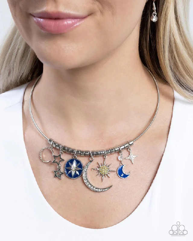 boho gold leaf ring Paparazzi Necklace ~ Celestial Ceremony - Multi