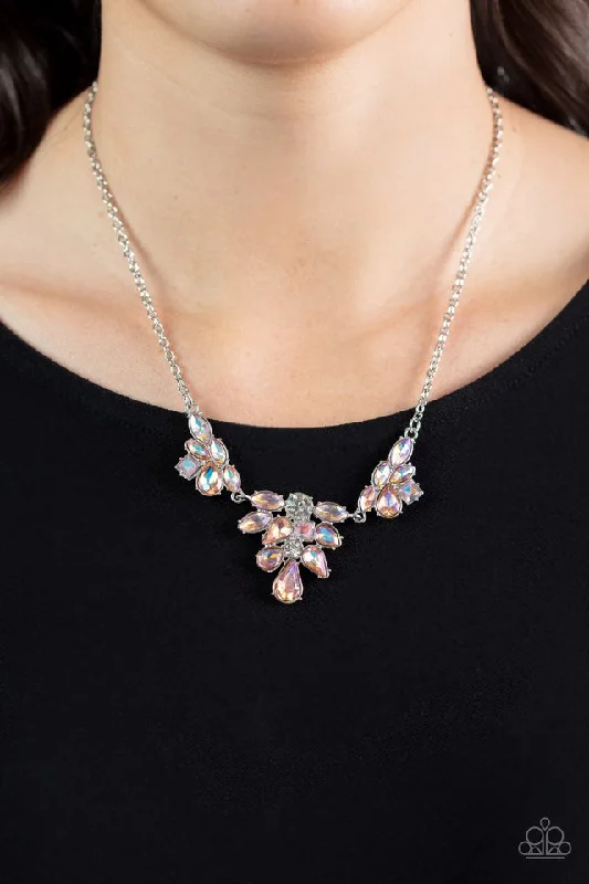 dainty lotus flower ring Paparazzi Necklace ~ Completely Captivated - Orange